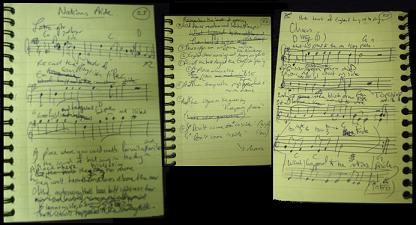Nations Pride lyrics notebook